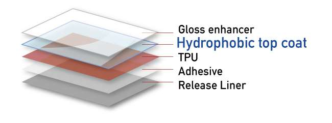 STEK Paint Protection Film Structure